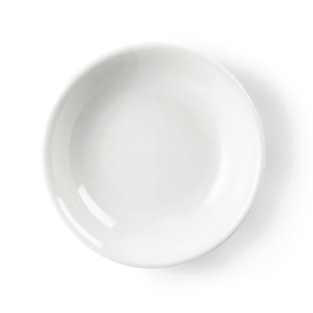 Olympia Whiteware Soy Dish - 10cm 4" (Box 12)