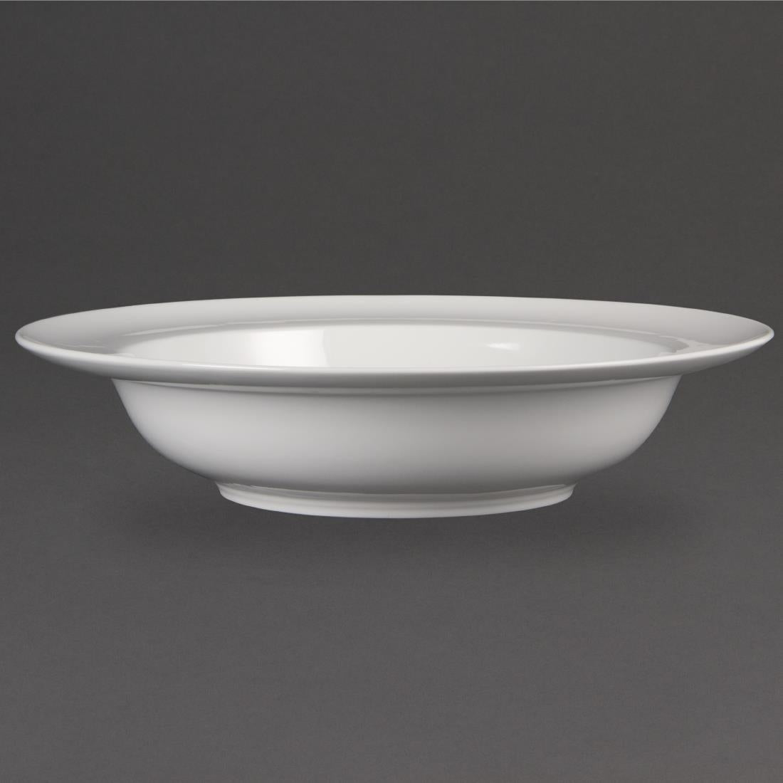 Olympia Whiteware Wide Rim Bowl - 710ml 25oz 228x228x73mm (Box 4)