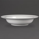 Olympia Whiteware Wide Rim Bowl - 710ml 25oz 228x228x73mm (Box 4)