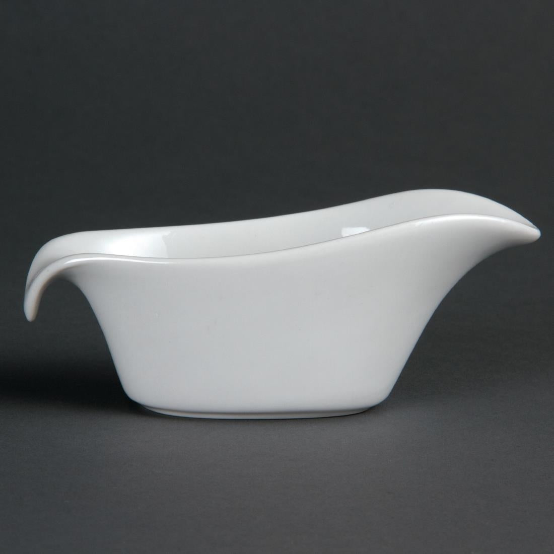 Olympia Whiteware Gravy Boat - 85ml 3oz 140mm (Box 6)