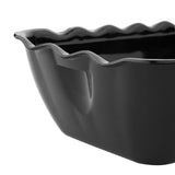 Olympia Kristallon Medium Salad Crock Black SAN - 2Ltr 260x175x85mm