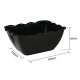 Olympia Kristallon Small Salad Crock Black SAN - 0.75Ltr 165x135x85mm