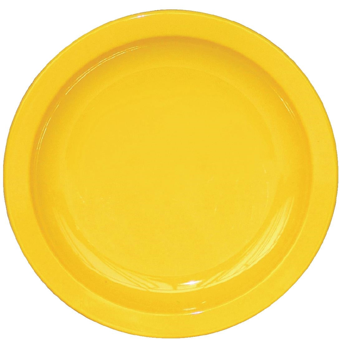 Olympia Kristallon Polycarbonate Plate Yellow - 172mm 6 3/4" (Box 12)