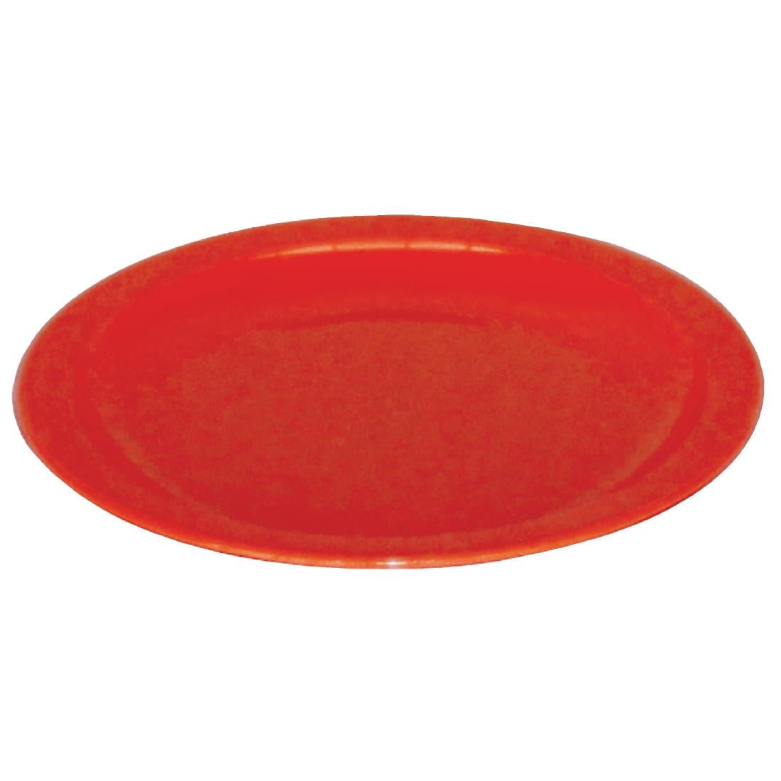 Olympia Kristallon Polycarbonate Plate Red - 230mm 9" (Box 12)