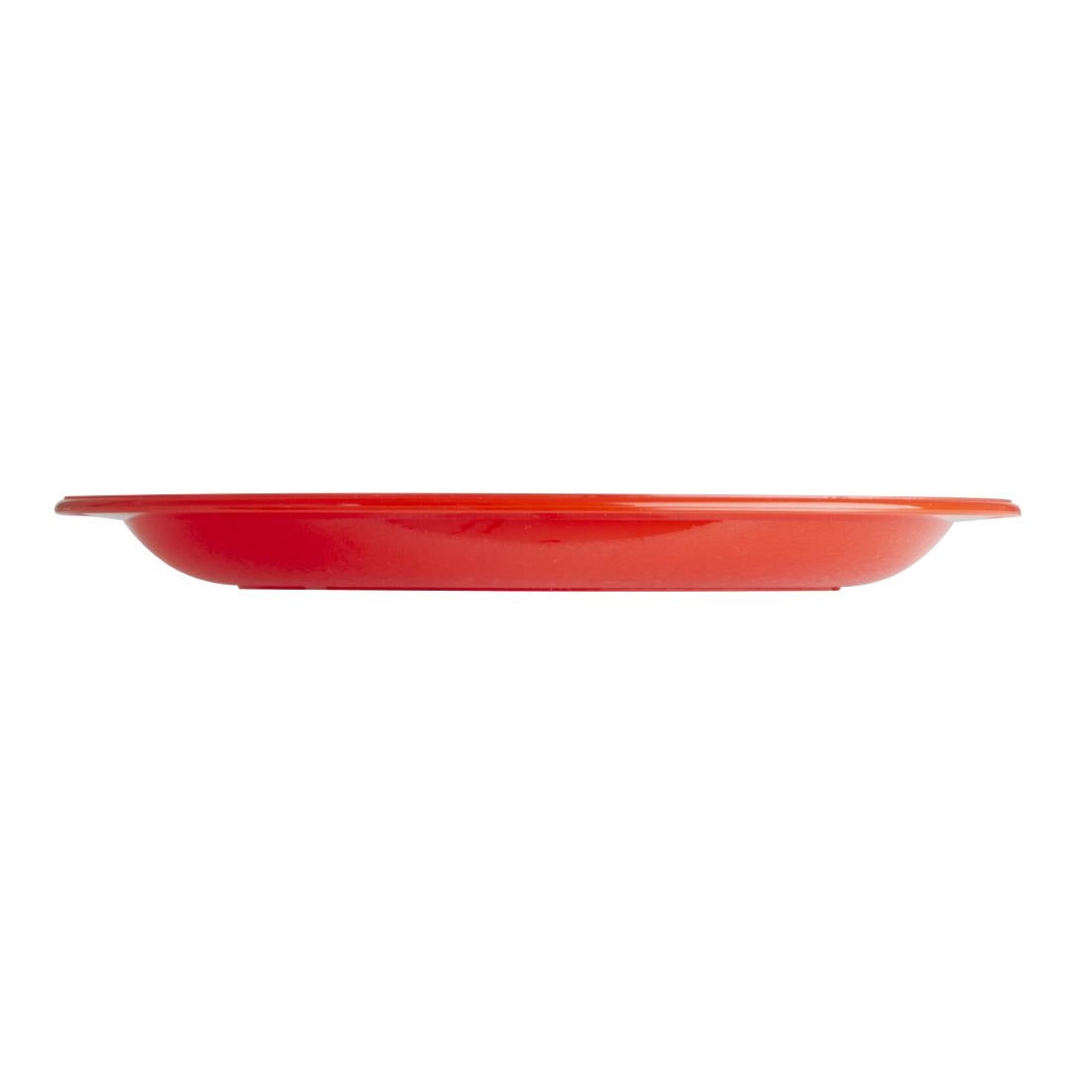 Olympia Kristallon Polycarbonate Plate Red - 172mm 6 3/4" (Box 12)