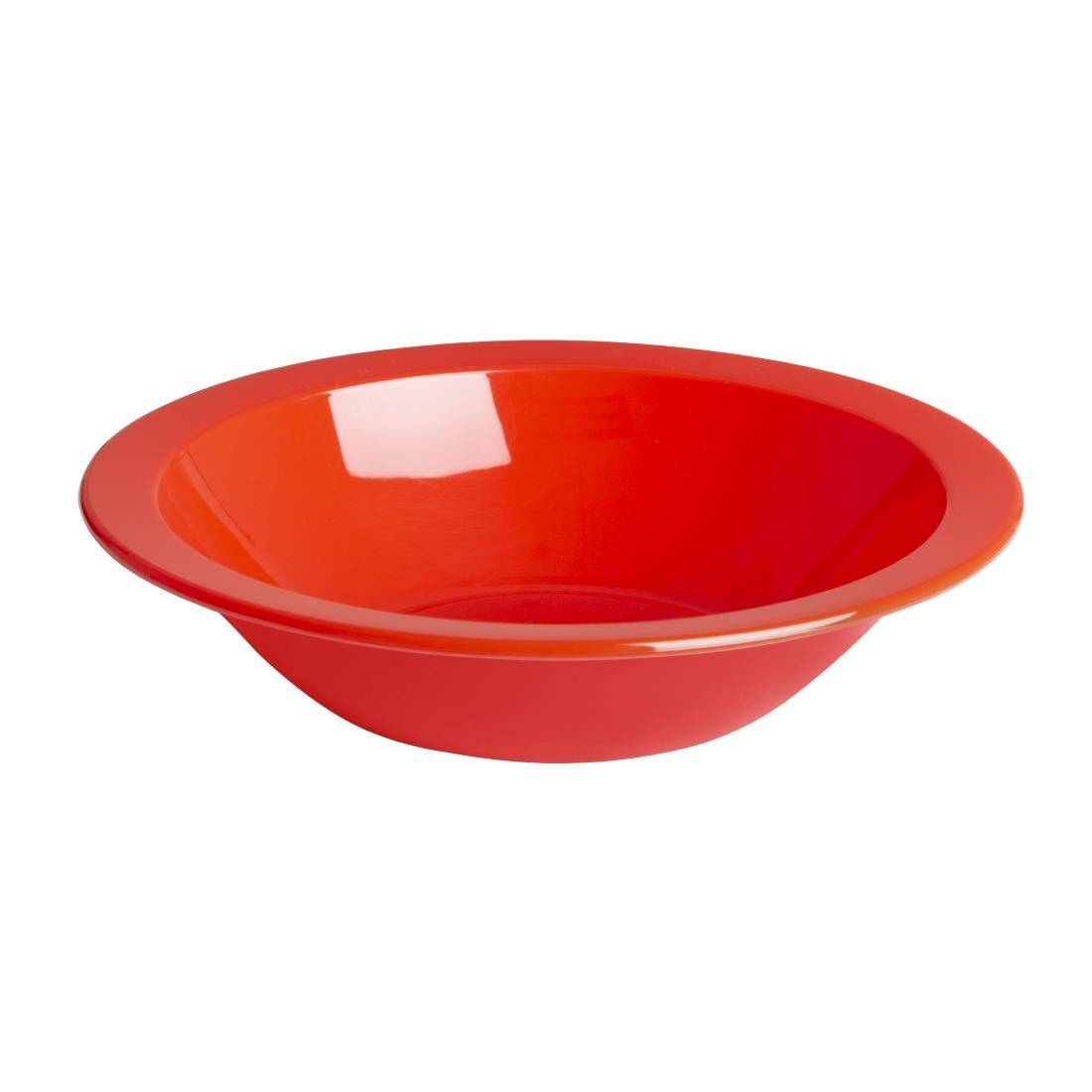 Olympia Kristallon Polycarbonate Bowl Red - 400ml 14oz 6 3/4" (Box 12)