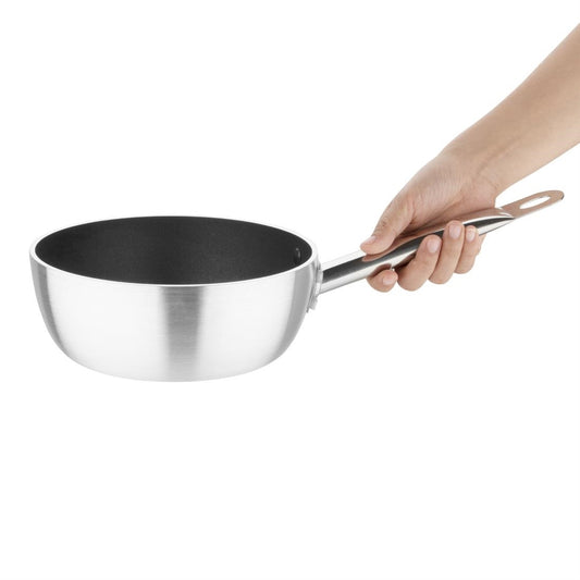 Vogue Non-Stick Induction Saute Pan Teflon Platinum Plus - 200mm 8"