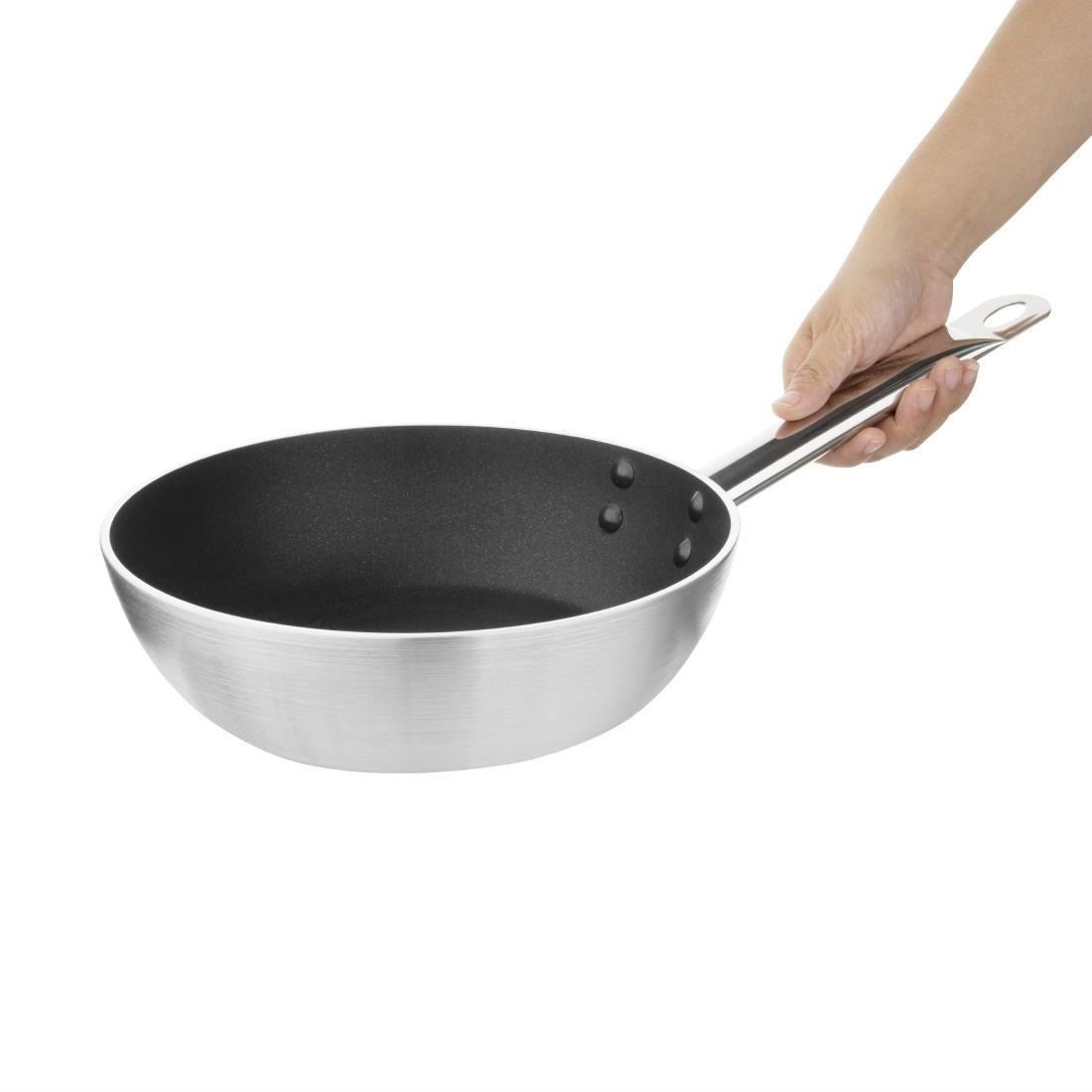 Vogue Non-stick Induction Saute Pan Teflon Platinum Plus - 240mm 9 1/2"