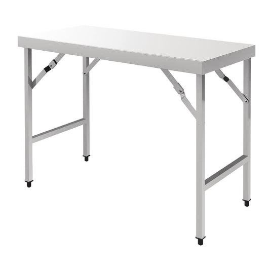 Vogue Folding Table St/St - 1200x600x900mm 47 1/4x 23 1/2 x 35 1/2"