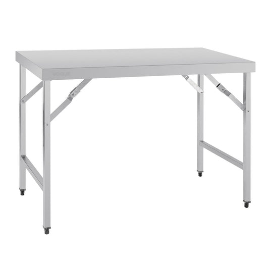 Vogue Folding Table St/St - 1200x600x900mm 47 1/4x 23 1/2 x 35 1/2"