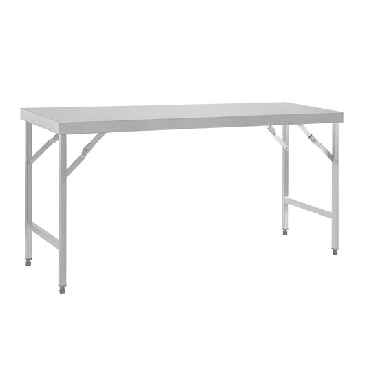 Vogue Folding Table St/St - 1800x600x900mm 70 3/4 x23 1/2 x35 1/2"