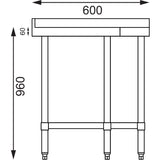 Vogue Corner Unit St/St - 960x800x600mm 37 3/4 x31 1/2 x23 1/2"