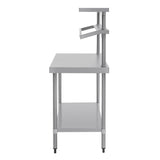 Vogue Prep Station St/St - 1200x600x1500mm 47 1/4 x23 1/2 x59"