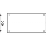 Vogue Prep Station St/St - 1200x600x1500mm 47 1/4 x23 1/2 x59"