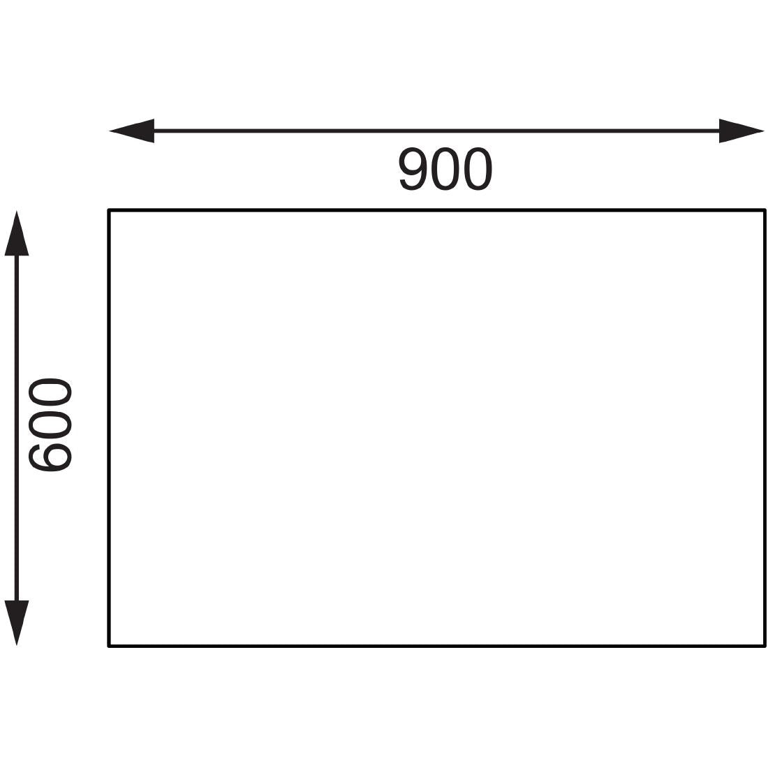 Vogue St/St Cutting Board Table - 900x600x900mm