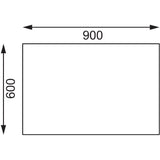 Vogue St/St Cutting Board Table - 900x600x900mm