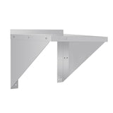 Vogue Microwave Wall Shelf St/St - 560x560x490mm 22x22x19 1/4"