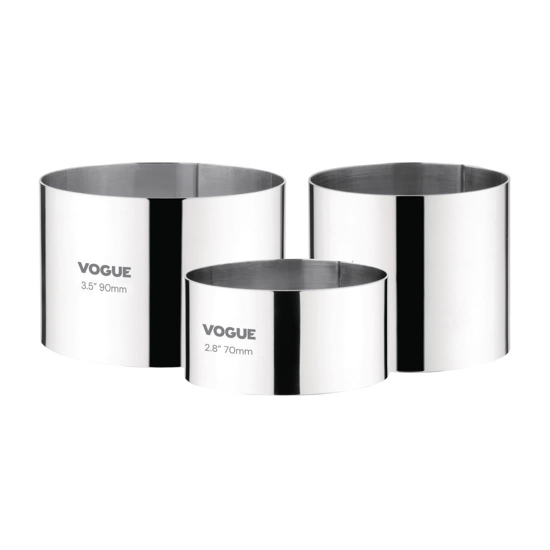 Vogue Mousse Ring St/St - 70x60mm 2 3/4x2 1/4"