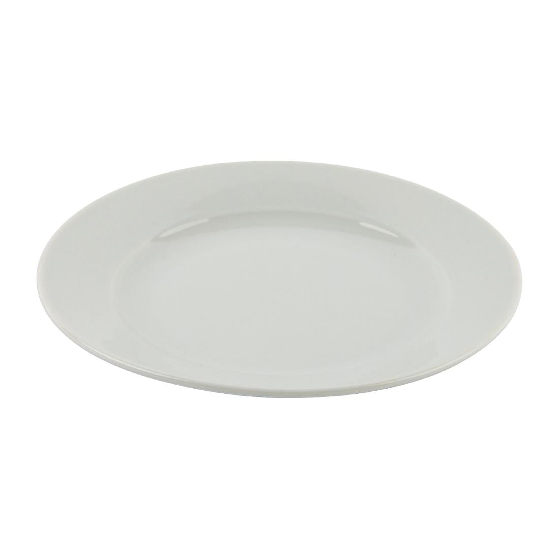 EDLP - Olympia Athena Wide Rimmed Plate - 165mm 6 1/2" (Box 12)