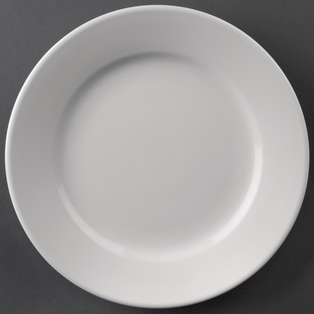 EDLP - Olympia Athena Wide Rimmed Plate - 203mm 8" (Box 12)