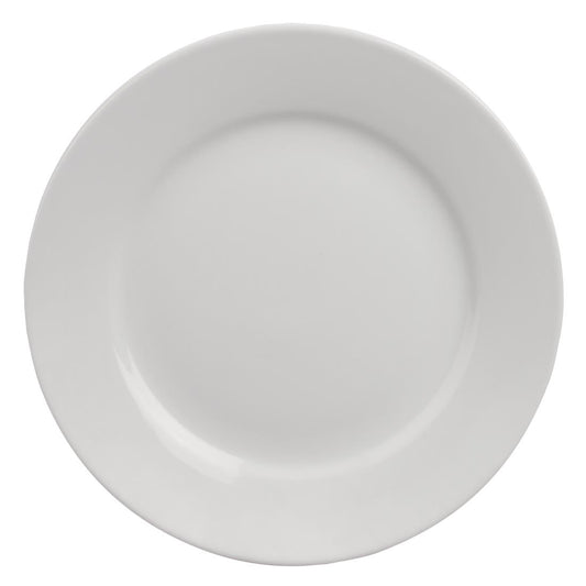 EDLP - Olympia Athena Wide Rimmed Plate - 228mm 9" (Box 12)