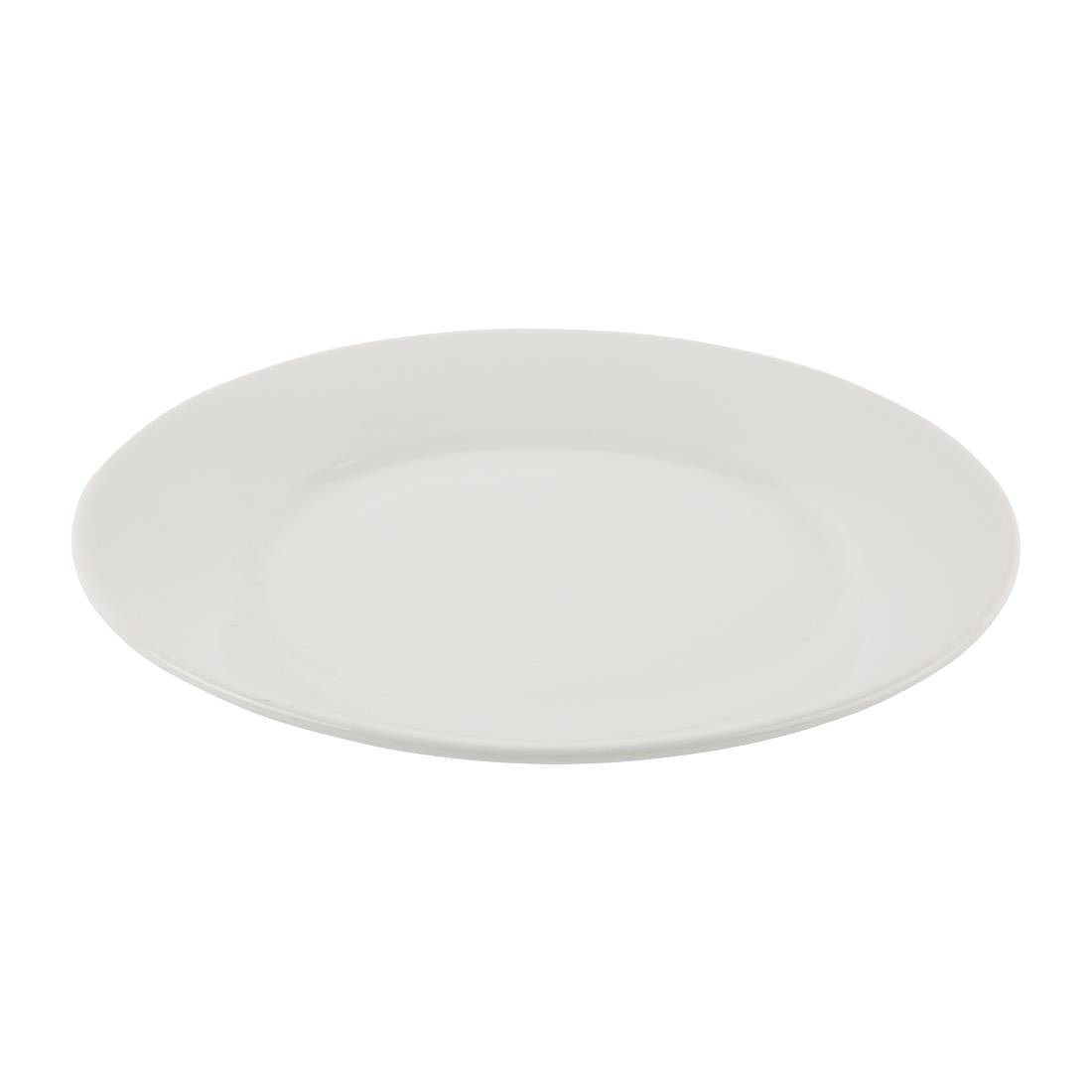 EDLP - Olympia Athena Wide Rimmed Plate - 254mm 10" (Box 12)