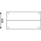 Vogue Table with Gantry Shelf St/St - 1500 x1800x600mm 59x70 3/4x23 1/2"