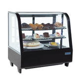 Polar C-Series Countertop Food Display Fridge Black 100Ltr