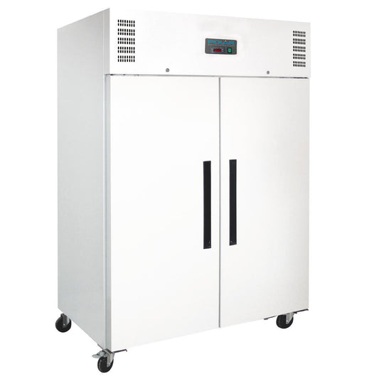 Polar G-Series Solid 2 Door Upright Freezer White Exterior - 1200Ltr