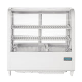Polar C-Series Countertop Food Display Fridge White 100Ltr