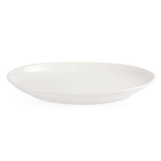 Olympia Whiteware French Deep Oval Plate White - 365mm 14 1/4" (Box 2)