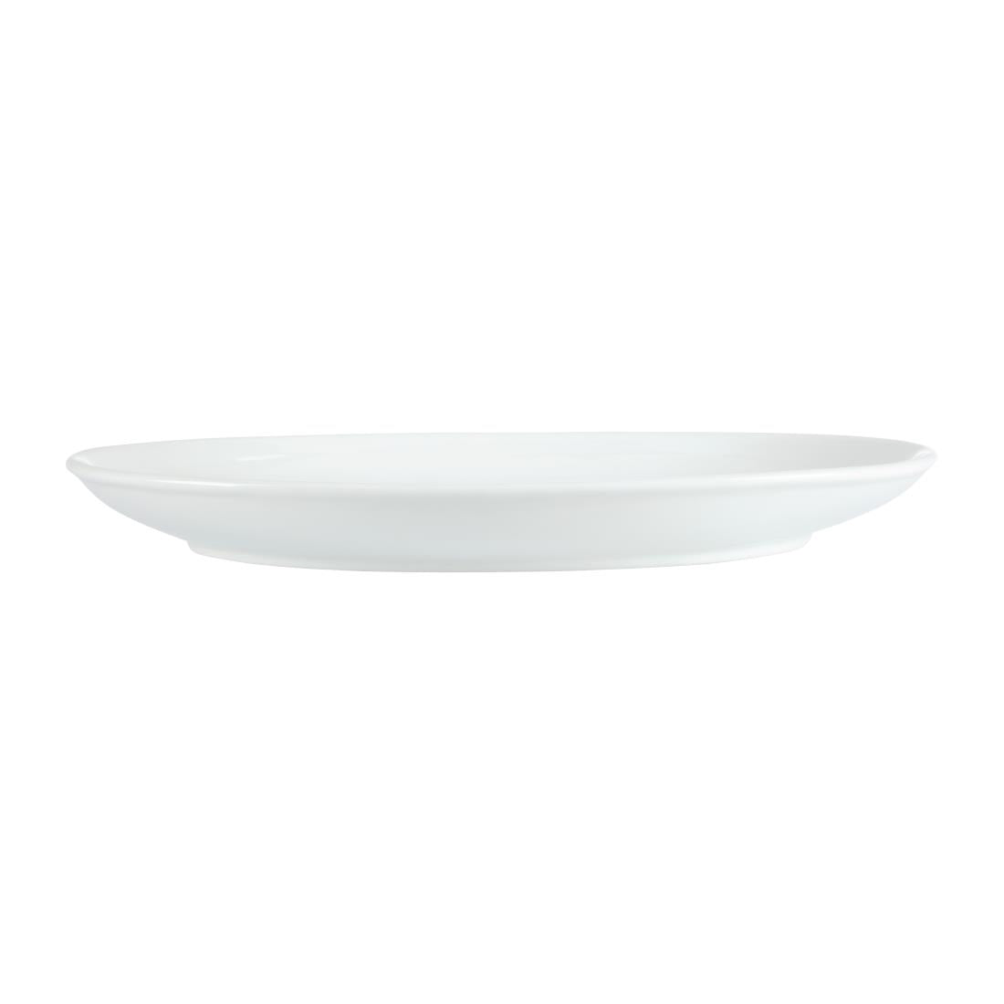 Olympia Whiteware French Deep Oval Plate White - 365mm 14 1/4" (Box 2)