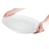 Olympia Whiteware French Deep Oval Plate White - 500mm 19 1/2" (Box 1)