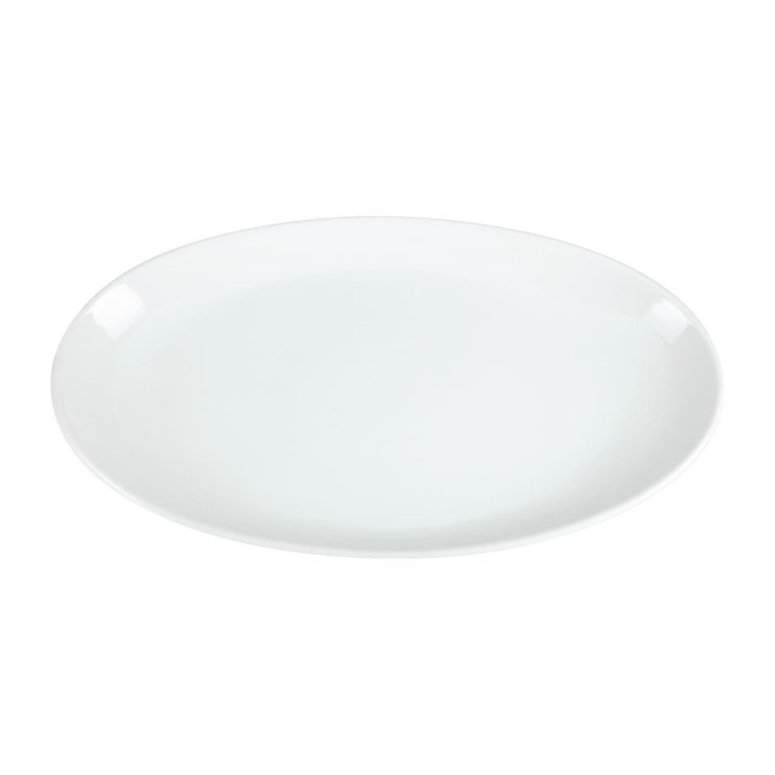 Olympia Whiteware French Deep Oval Plate White - 500mm 19 1/2" (Box 1)