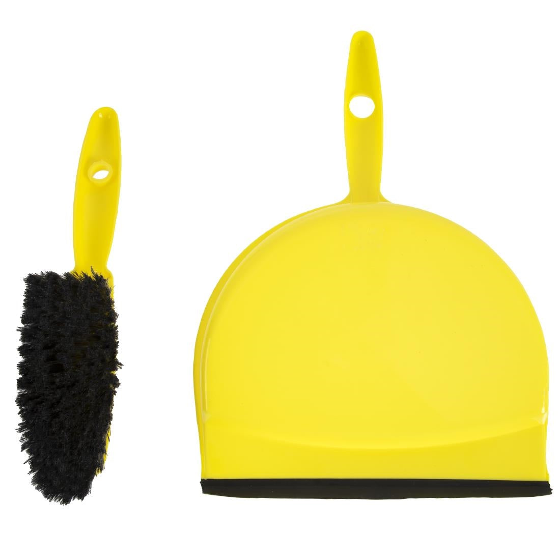 Jantex Soft Dustpan & Brush Set -Yellow
