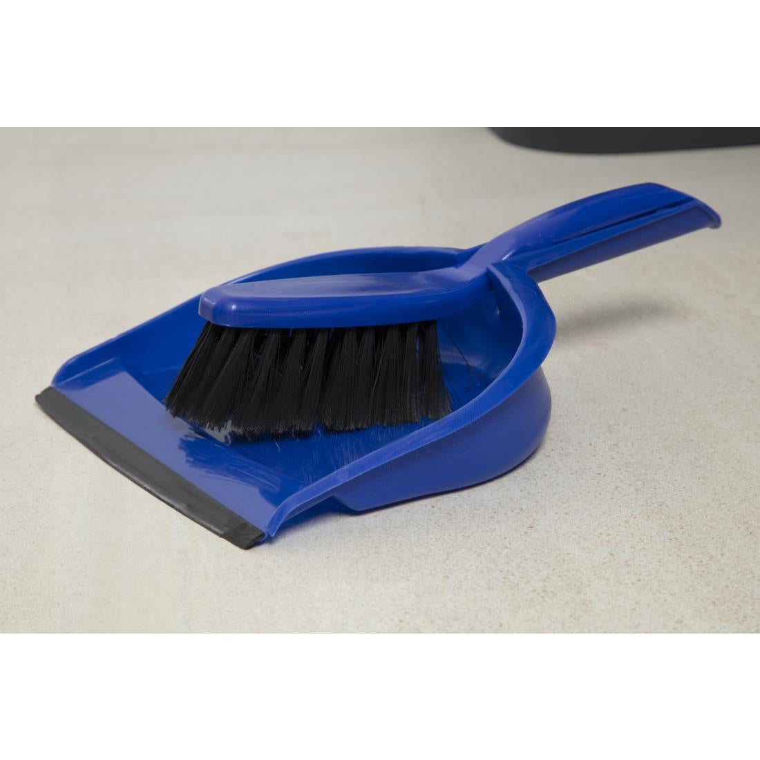 Jantex Soft Dustpan & Brush Set Blue