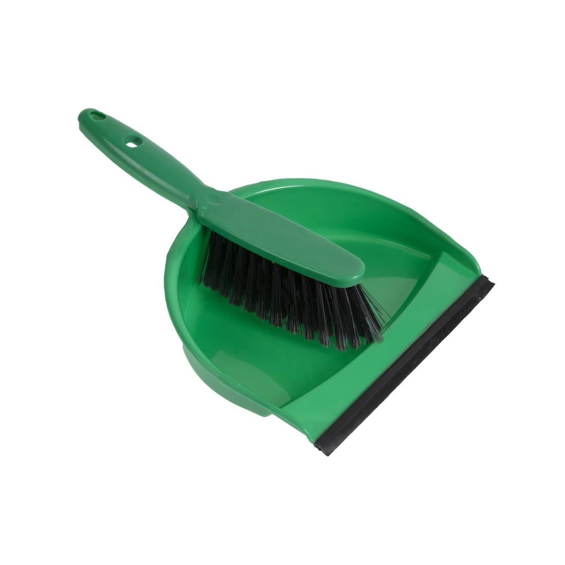 Jantex Soft Dustpan & Brush Set - Green