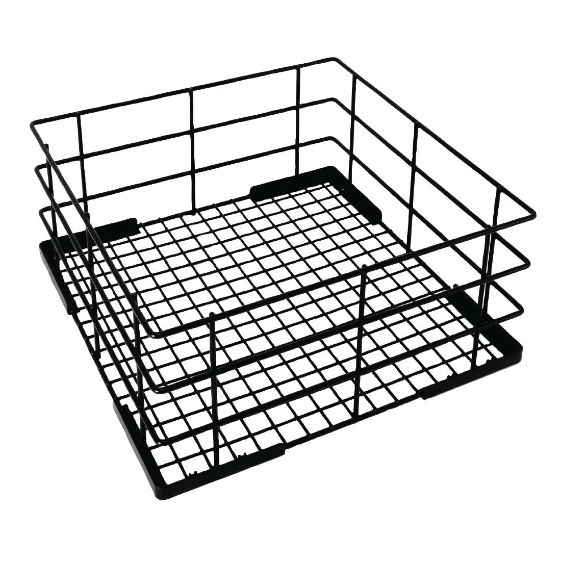 Vogue Wire High Sided Glass Basket - 180x400x400mm 7x15 3/4x15 3/4"