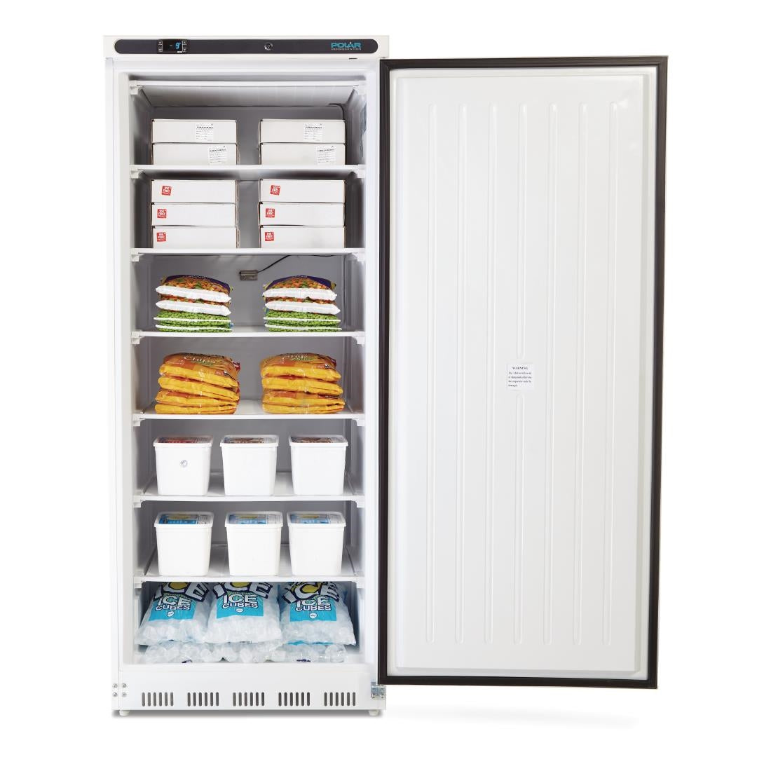 Polar C-Series Upright Freezer White 600Ltr