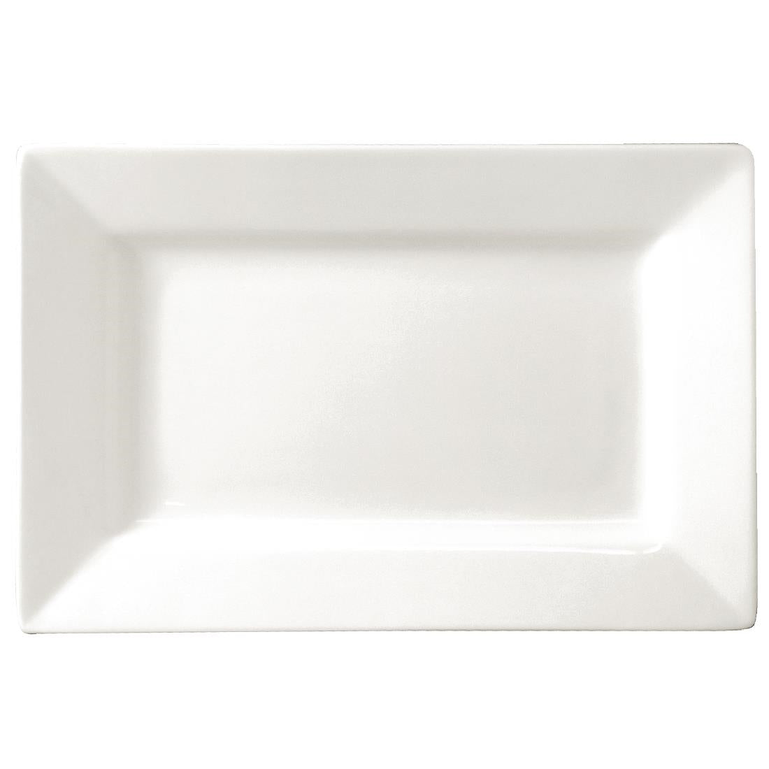 Olympia Lumina Wide Rim Rectangular Plate - 257x155mm 10x6" (Box 4)