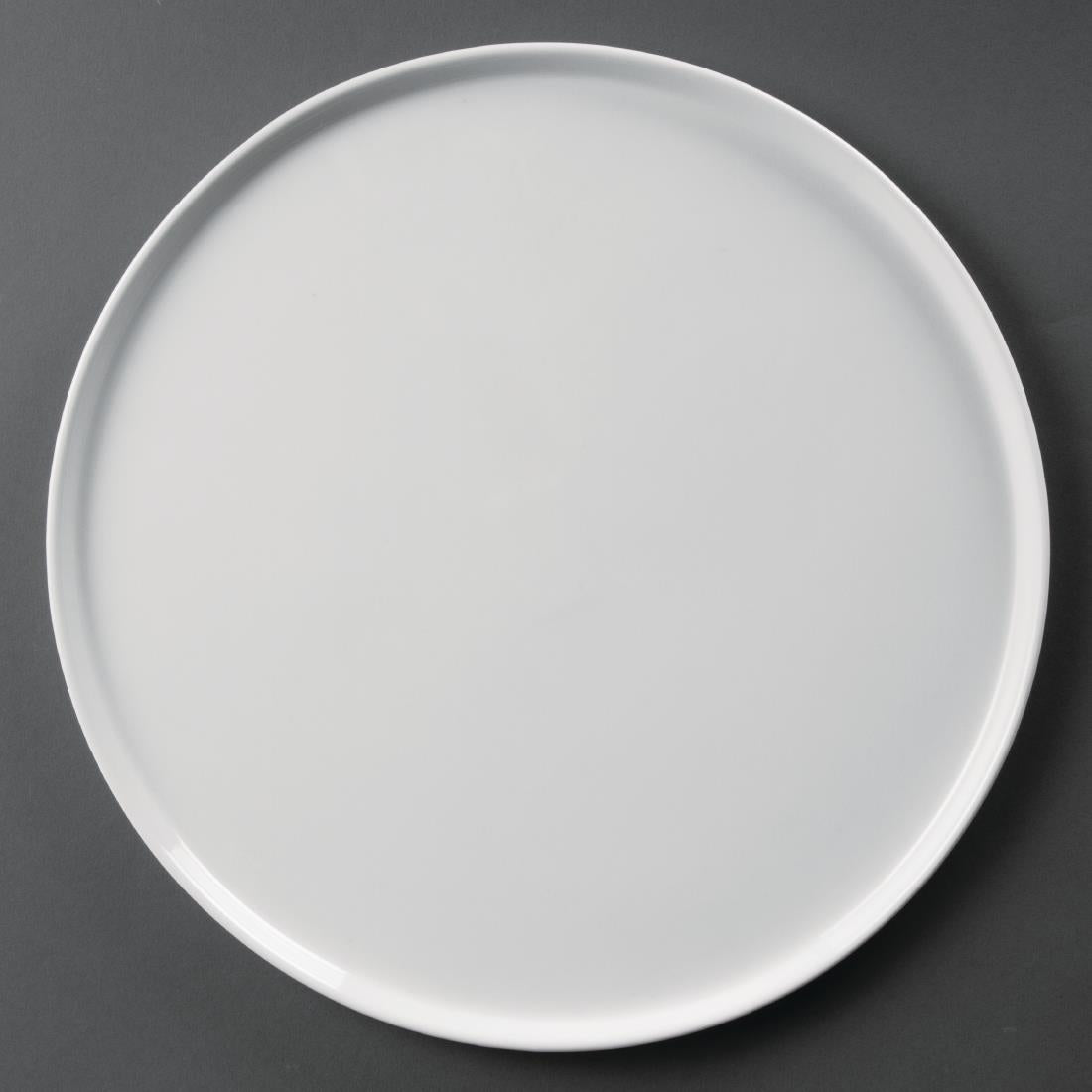 Olympia Whiteware Pizza Plate Small Rim - 330mm 13" (Box 4)