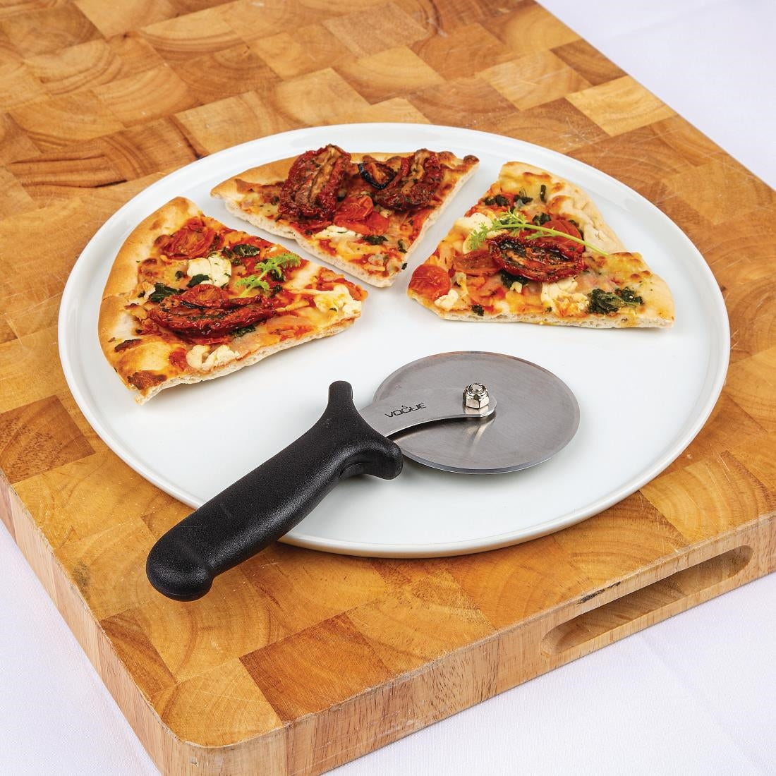 Olympia Whiteware Pizza Plate Small Rim - 330mm 13" (Box 4)