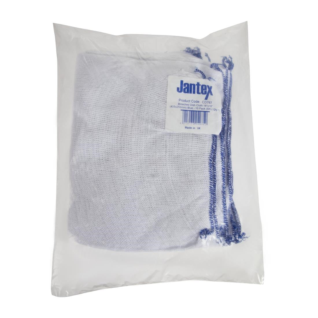 Jantex Blue Dish Cloths - 400x250mm 16x10" (Pack 10)