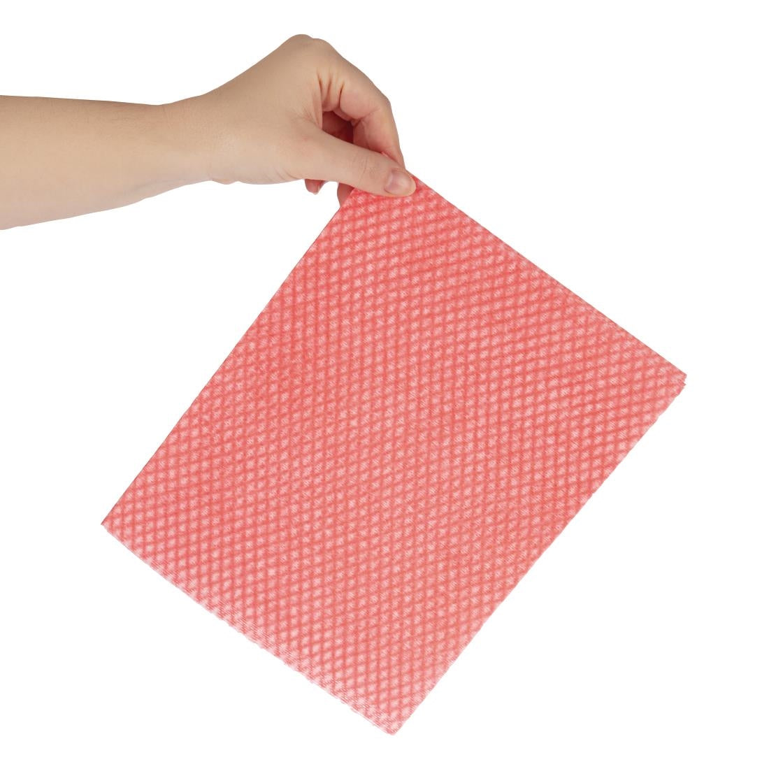 Jantex All purpose Non-Woven Cloths Red (Pack 50)