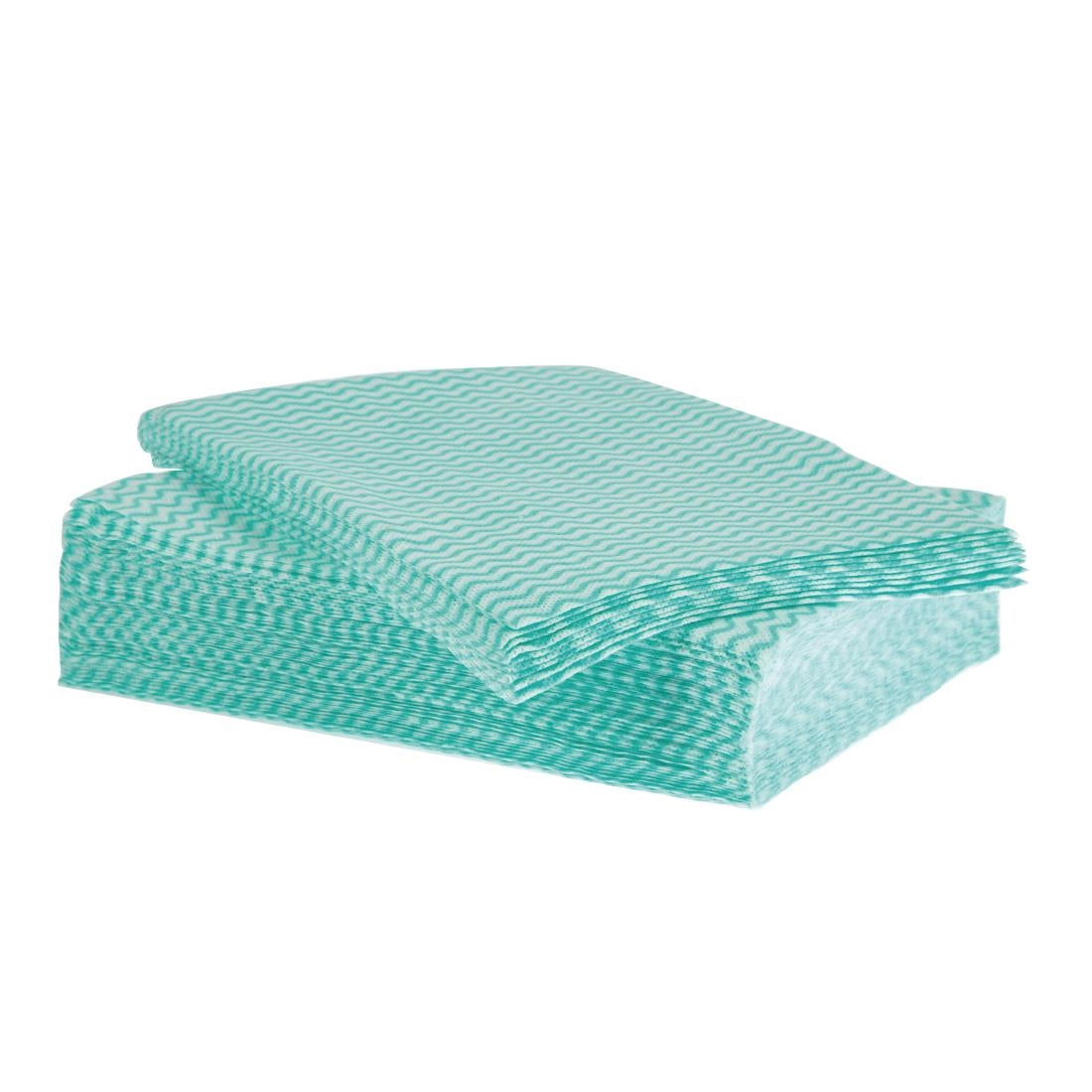 Jantex All purpose Non-Woven Cloths Green (Pack 50)