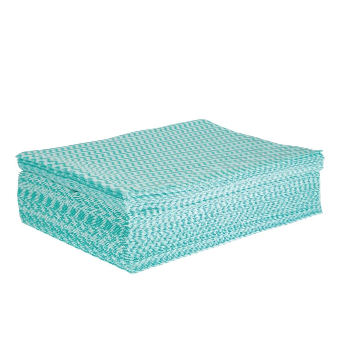 Jantex All purpose Non-Woven Cloths Green (Pack 50)