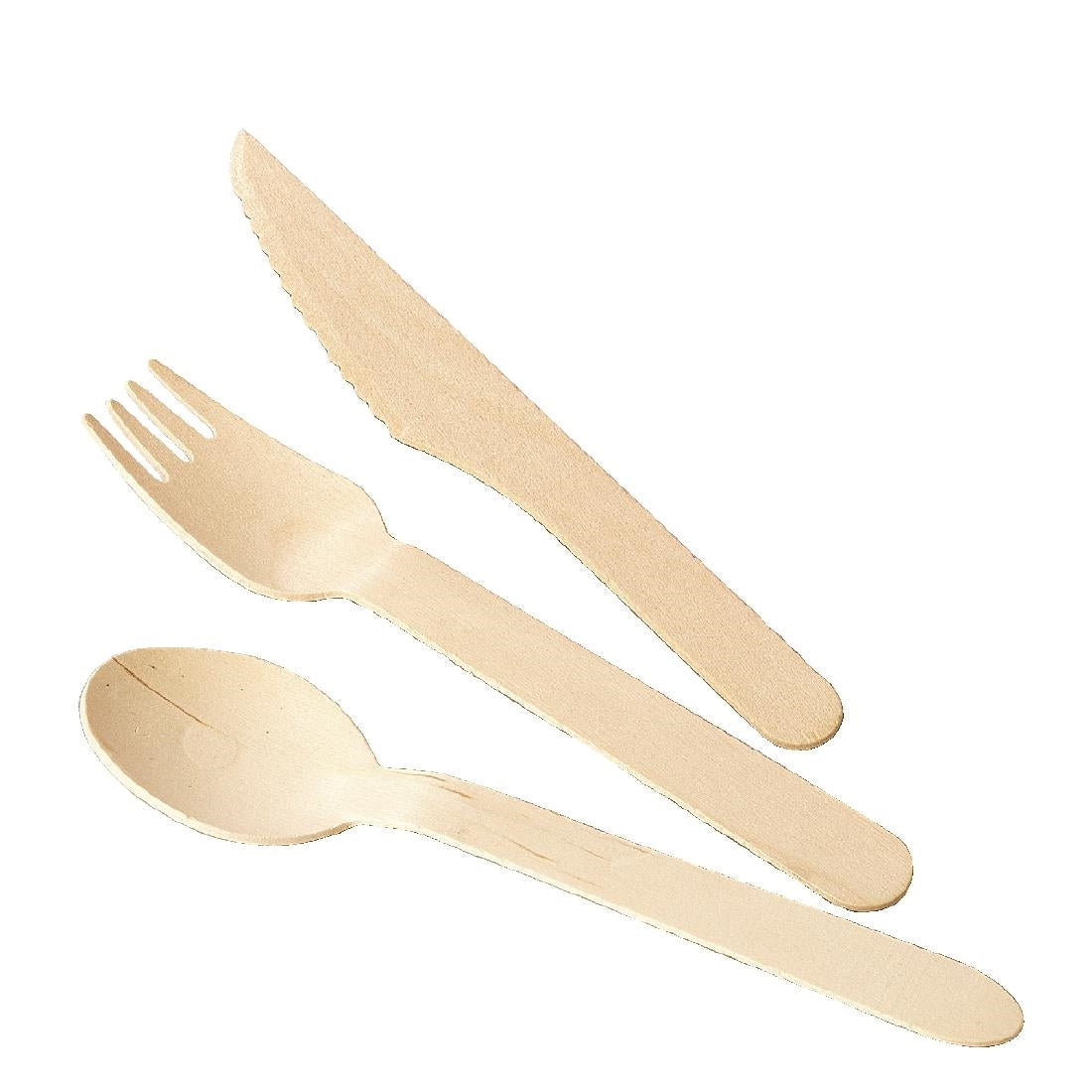 Fiesta Compostable Wooden Dessert Spoon (Pack 100)