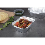 Fiesta Recyclable Rectangular Foil Container - 260ml 126x100mm (Pack 1000)