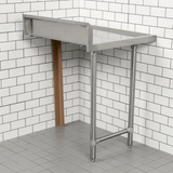 Modular System Clean Dish Table with Splashback CDT-1200R