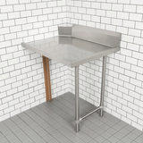 Modular System Clean Dish Table with Splashback CDT-1200L